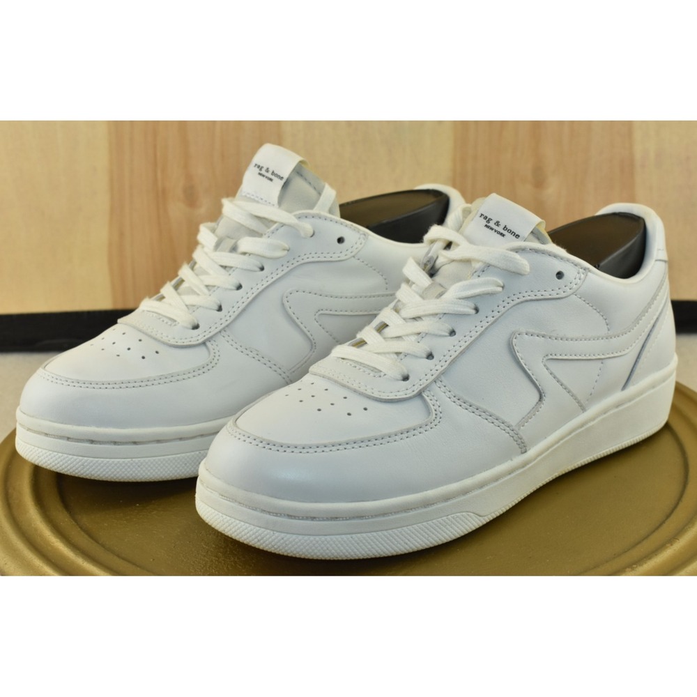 Rag & Bone Retro Court Women Shoes Size EU 36 / US 6 All White Leather Sneakers